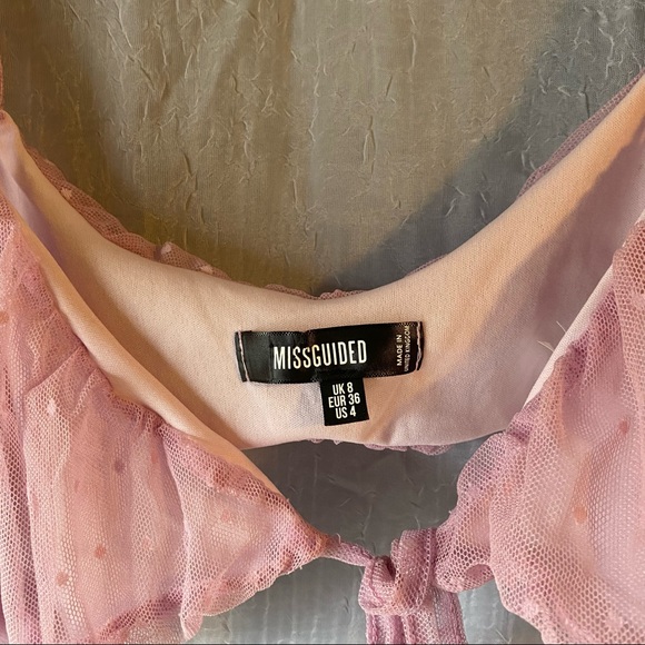 Pastel light lavender purple crop top - Picture 3 of 3